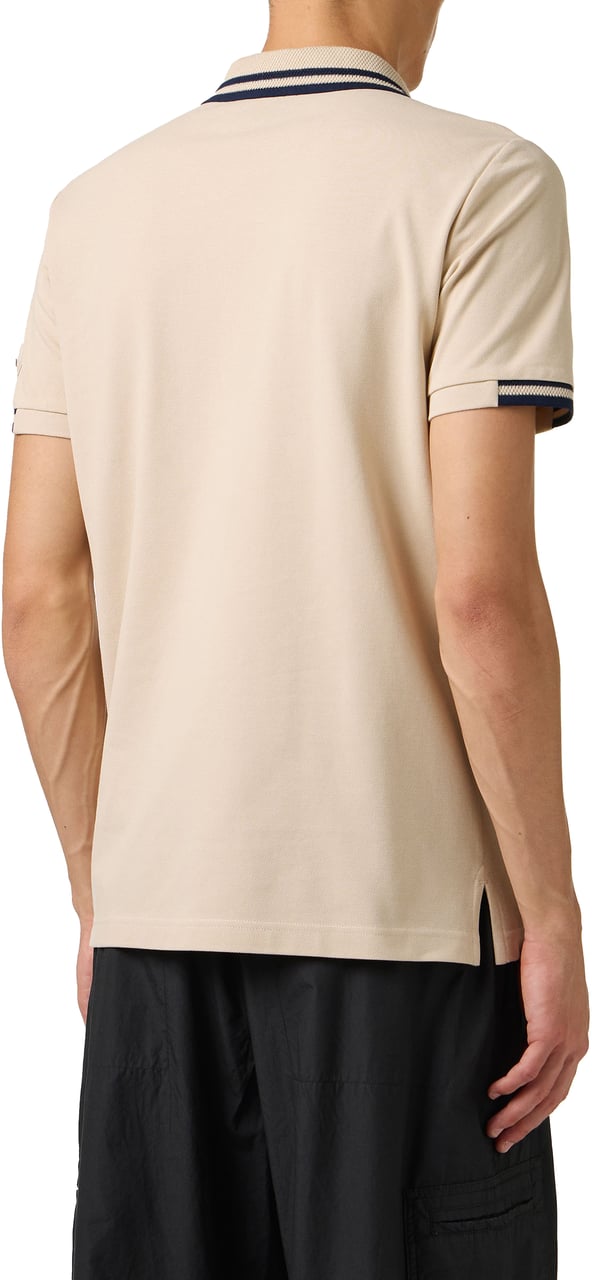 Iceberg Regular fit beige short-sleeved polo shirt in cotton piquet Beige