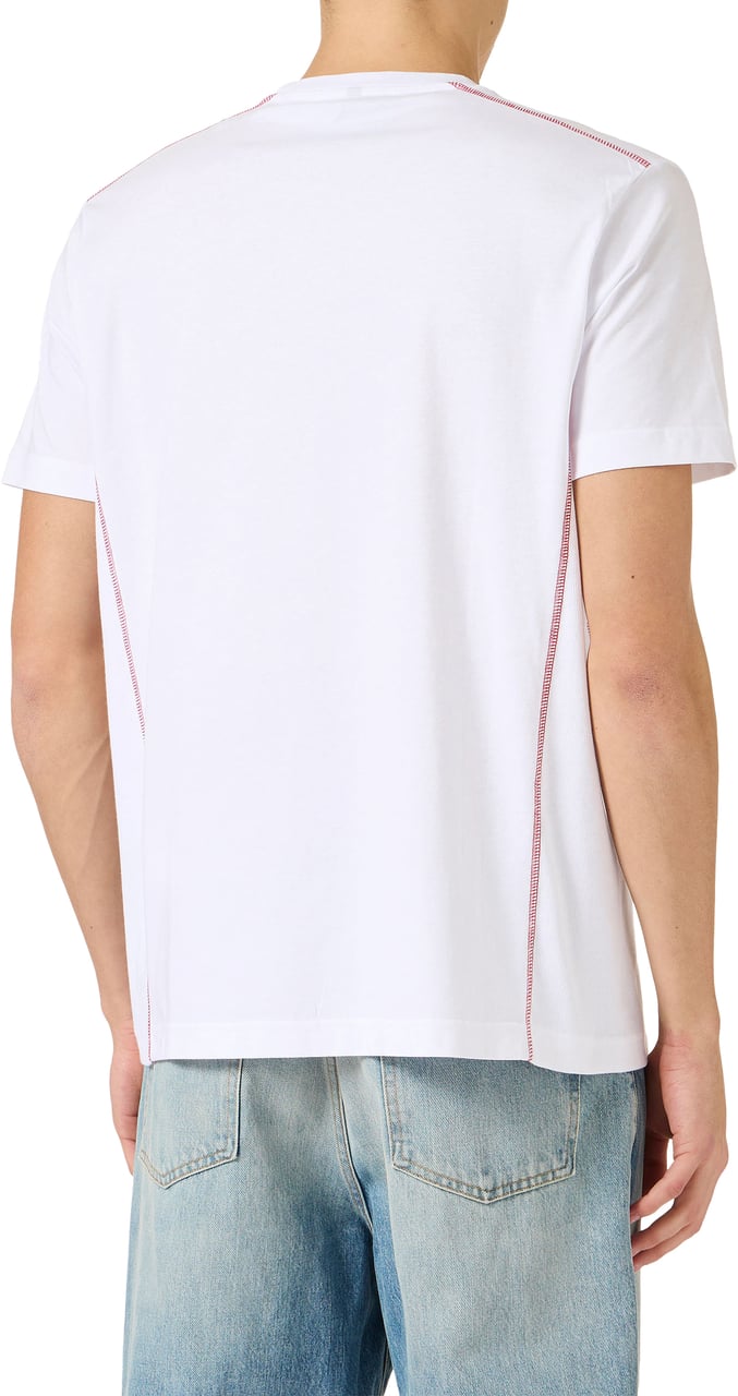 Iceberg Classic regular fit optic white T-shirt in sustainable cotton jersey Wit
