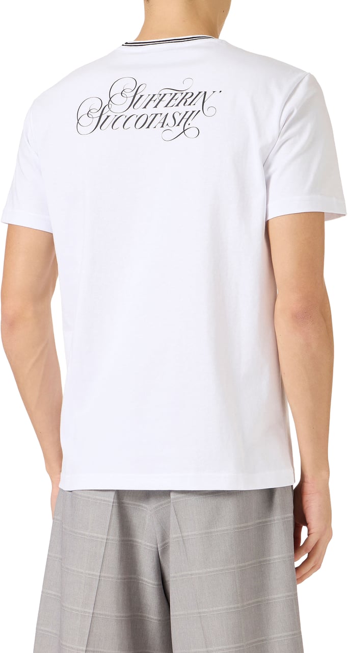 Iceberg Regular fit optic white cotton jersey T-shirt with Looney Tunes Wit