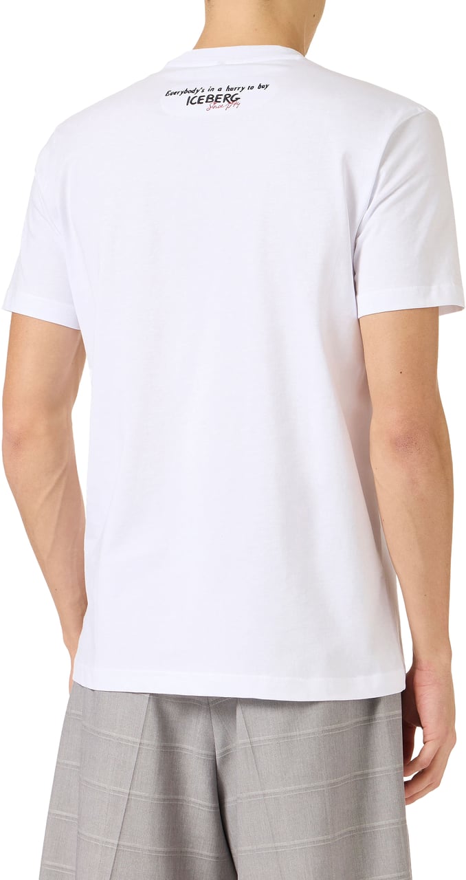 Iceberg Classic regular fit optic white T-shirt in sustainable cotton jersey with Peanuts print Wit