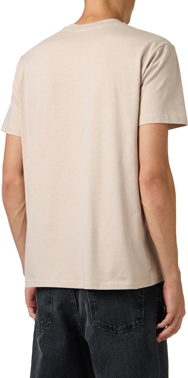 Iceberg Beige cotton jersey T-shirt in a regular fit with Iceberg Social Club bear print Beige