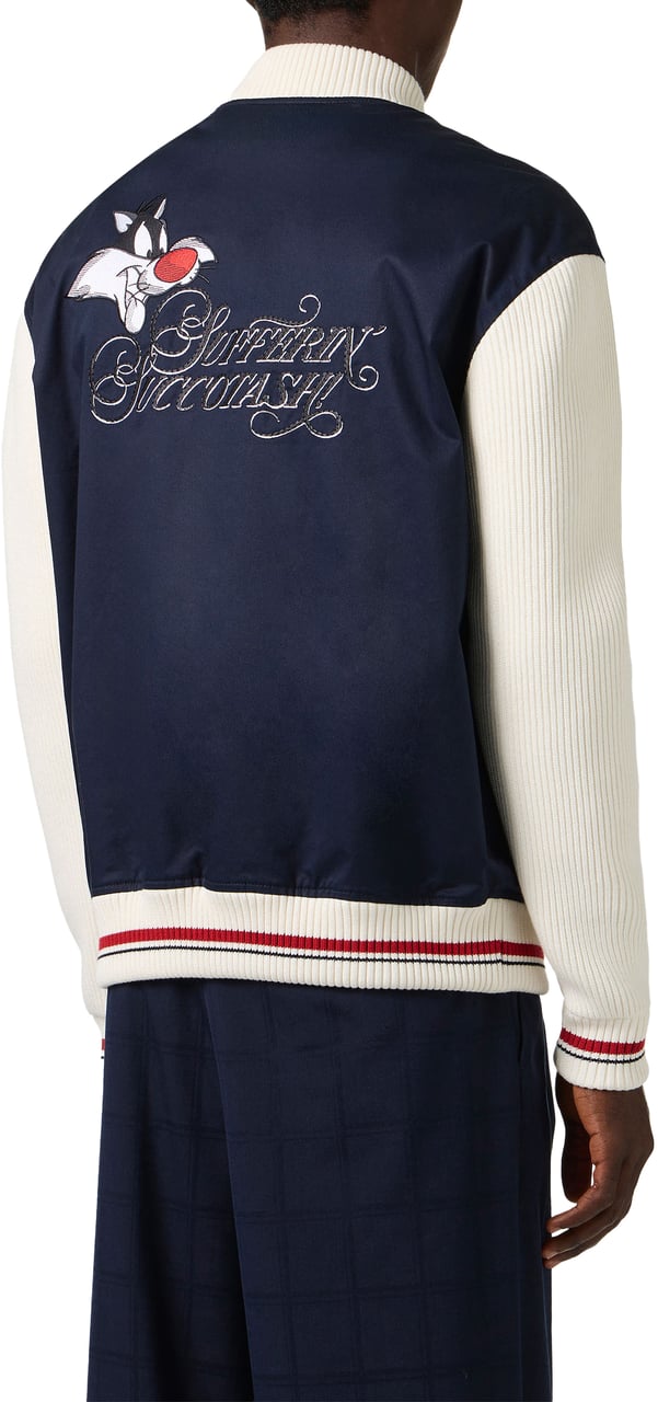 Iceberg Midnight blue comfort fit gabardine jacket Blauw