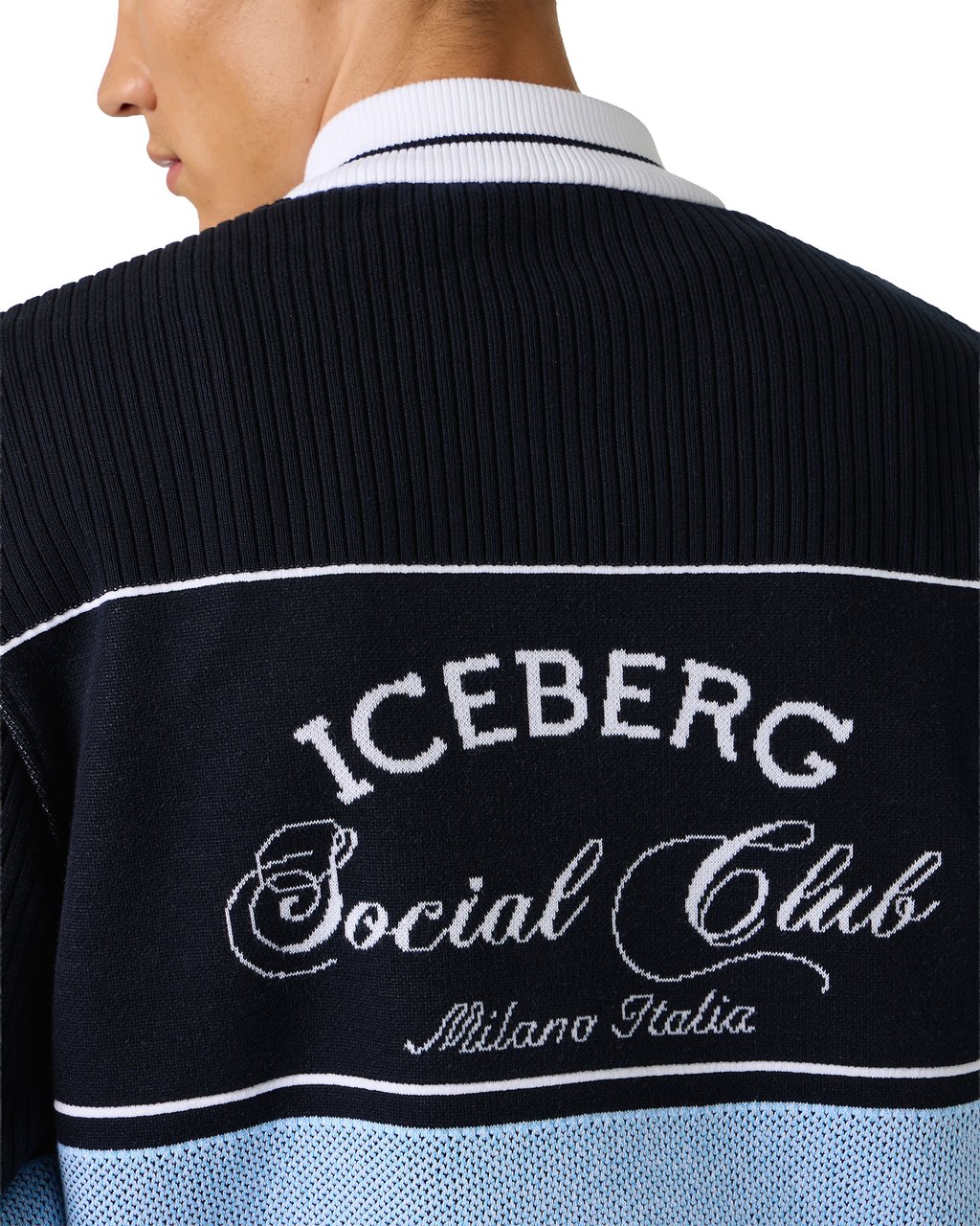 Iceberg Multicolor jacquard-knit regular fit jacket Divers
