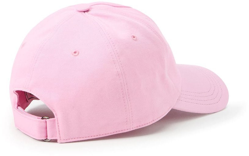 Iceberg Pink cotton gabardine baseball cap with dinosaur patch Roze
