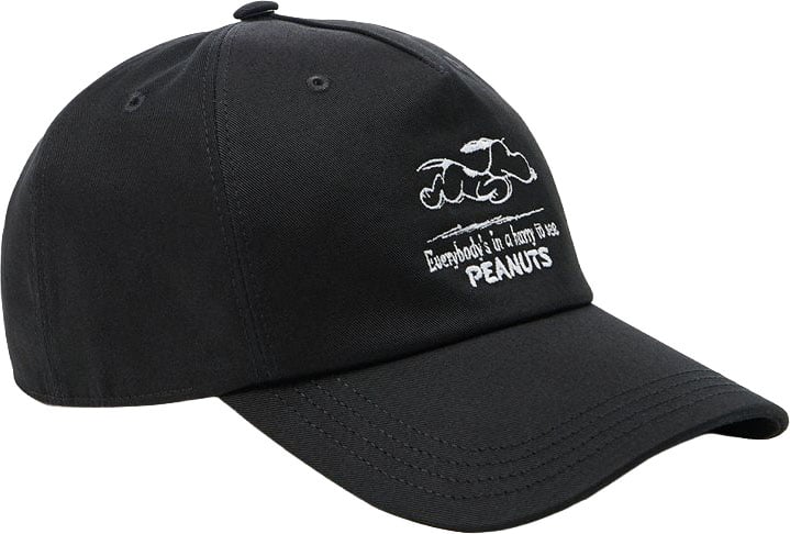 Iceberg Black gabardine baseball cap with Peanuts embroidery Zwart