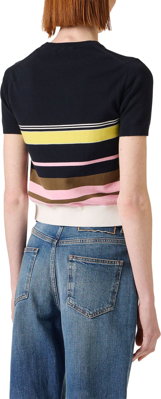 Iceberg Multicolor crew neck T-shirt in stretch cotton Divers