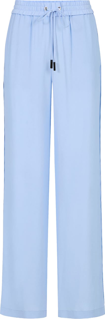 Iceberg Powder blue jogging fit pants in crepe de chine silk blend Blauw