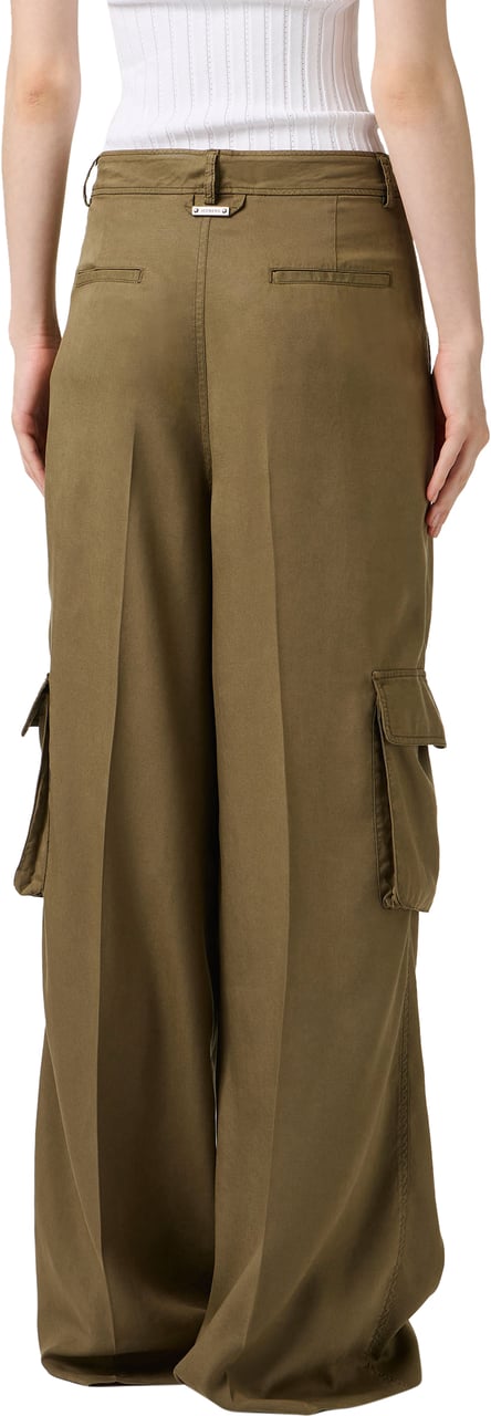 Iceberg Khaki relaxed fit jacket in technical fabric Groen