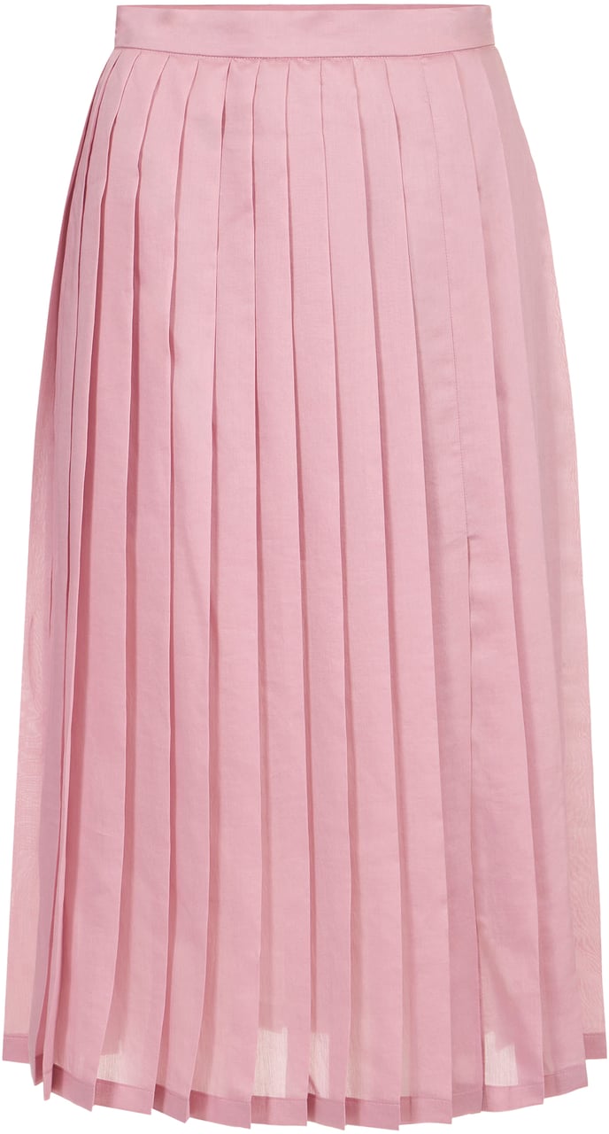 Iceberg Regular fit pink muslin pleated skirt Roze