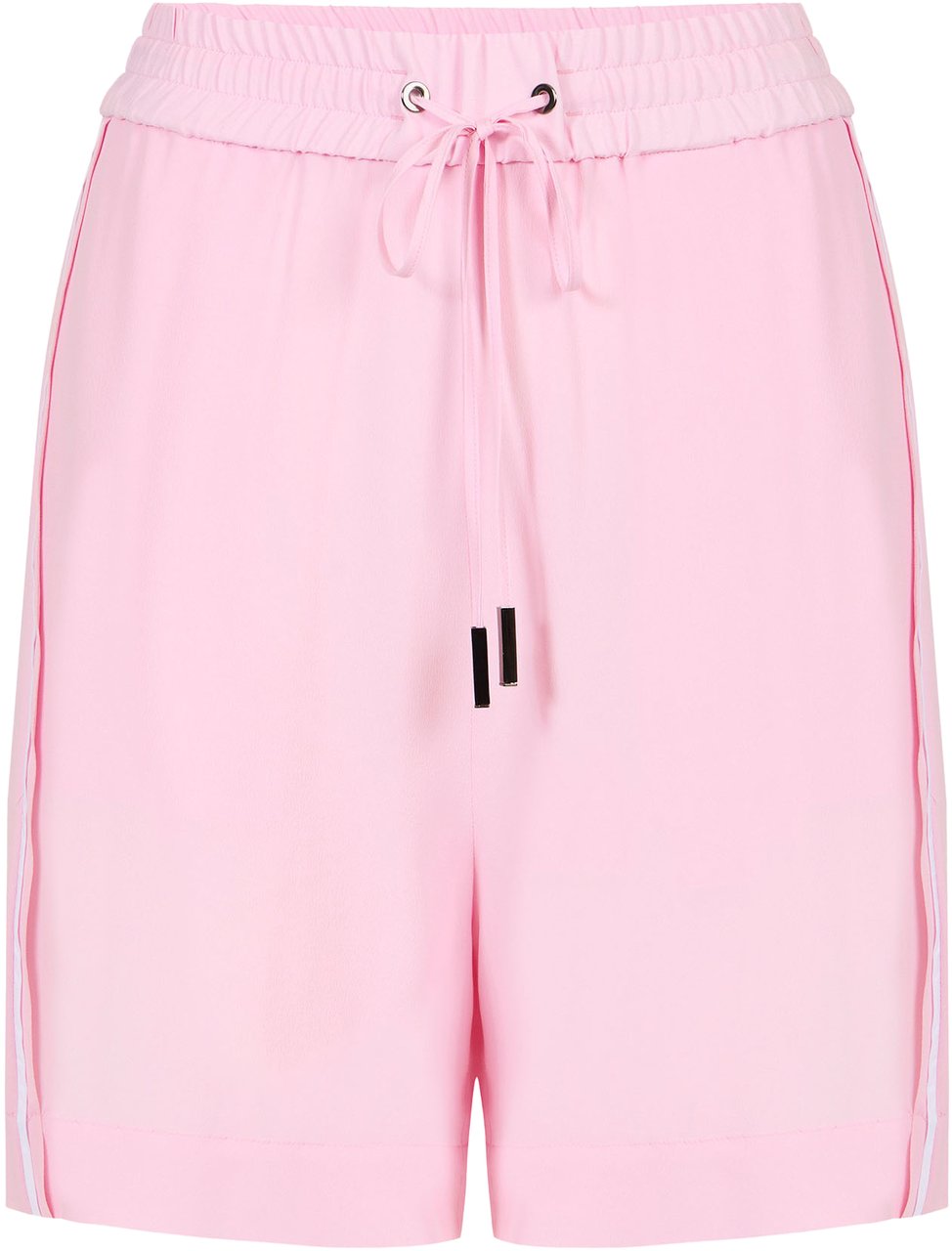 Iceberg Pink Bermuda jogging fit shorts in silk-blend crêpe de chine Roze