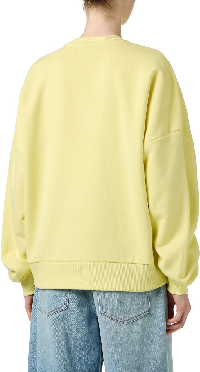 Iceberg Regular fit yellow sweatshirt in sustainable fabric with embroidered logo Geel