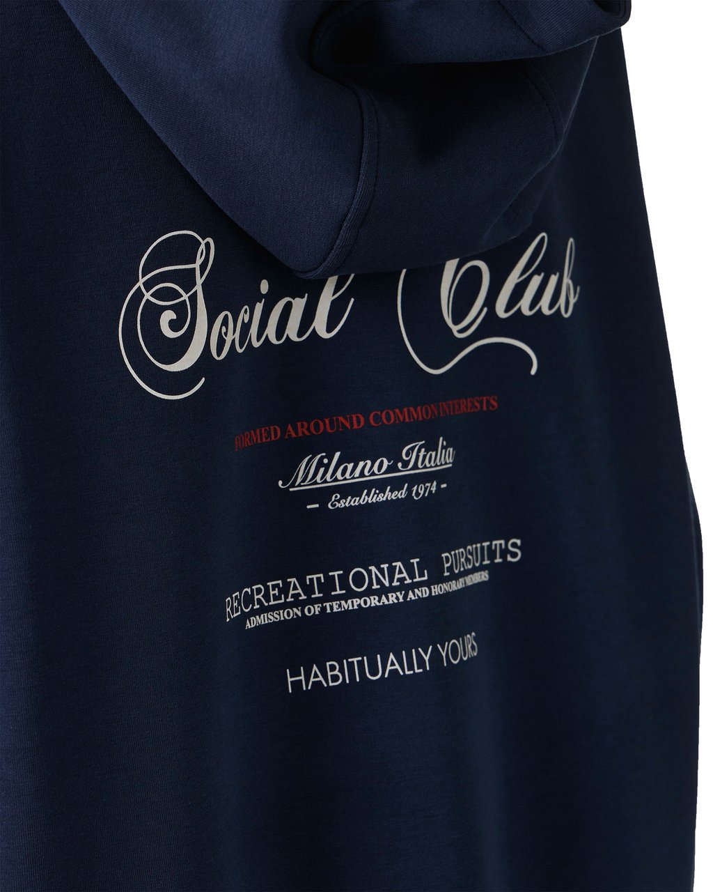 Iceberg Blue regular fit scuba fabric sweatshirt with Iceberg Social Club print Blauw