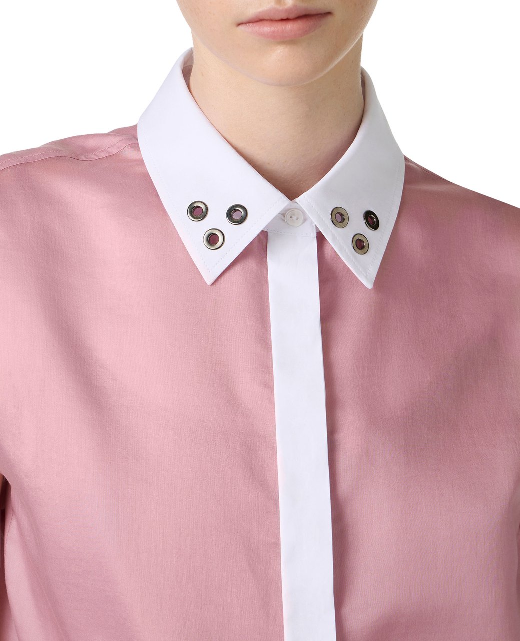 Iceberg Regular fit pink top in technical muslin with slip lining Roze