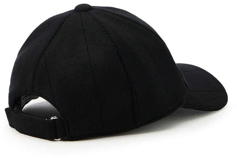 Iceberg Black baseball cap in ribbed knit Zwart