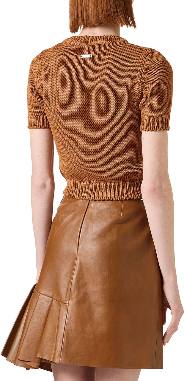 Iceberg Multicolored short-sleeved cotton crew neck sweater Divers