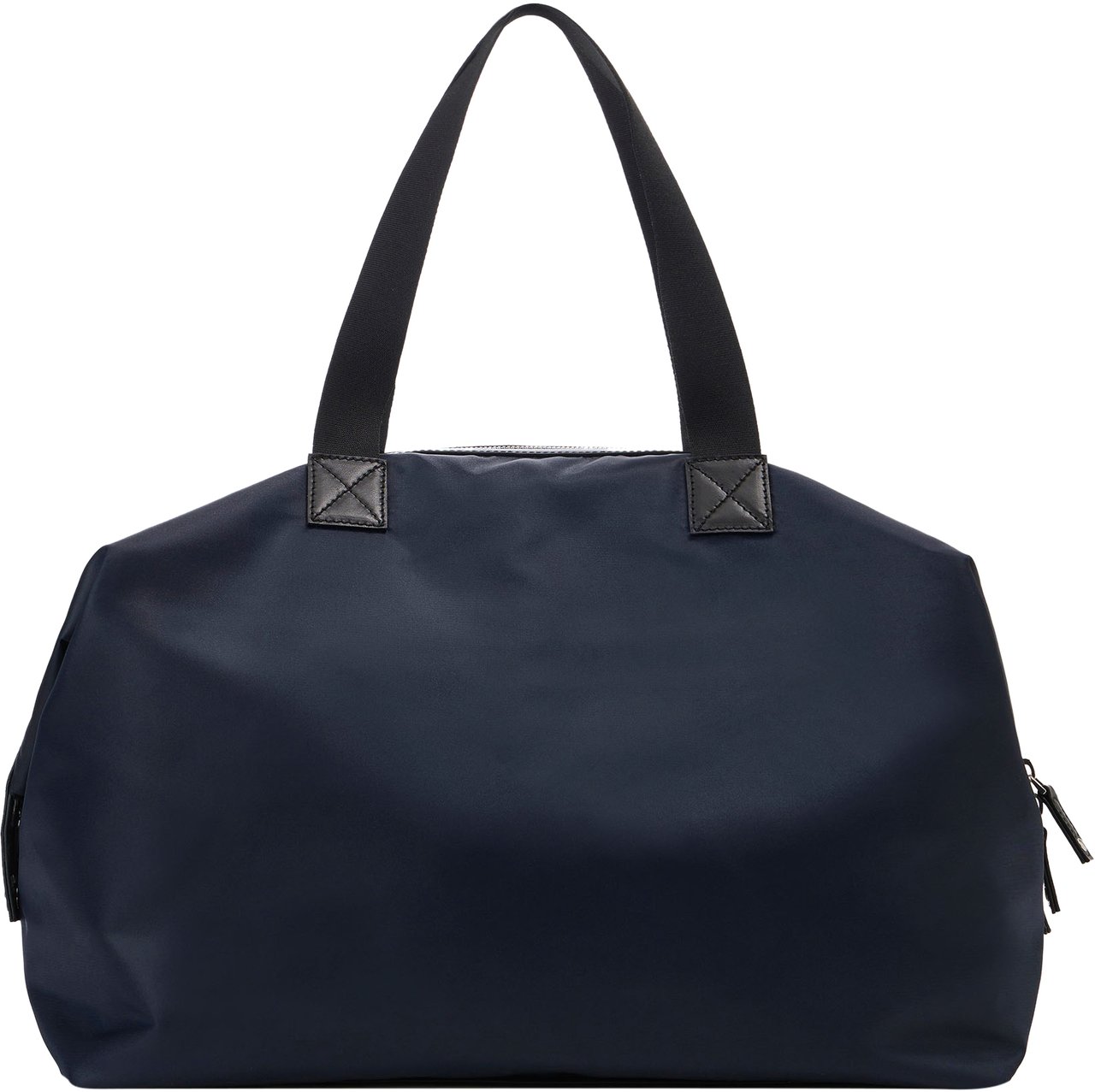 Iceberg Large blue and black nylon duffel bag with leather details Divers