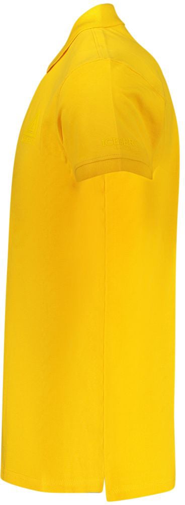 Iceberg Yellow Cotton Mens Polo Shirt Geel