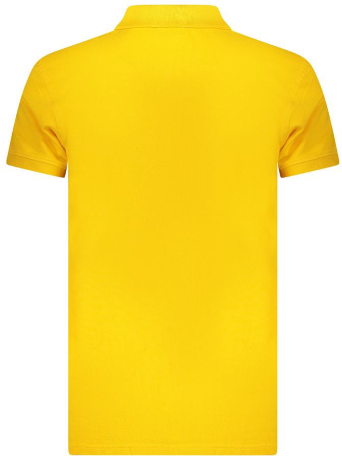 Iceberg Yellow Cotton Mens Polo Shirt Geel