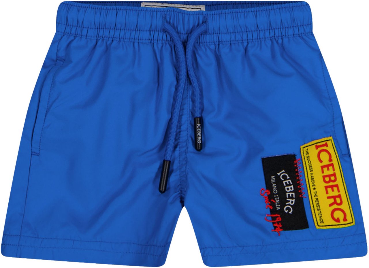 Iceberg Iceberg Baby Jongens Zwemkleding In Cobalt Blauw Blauw