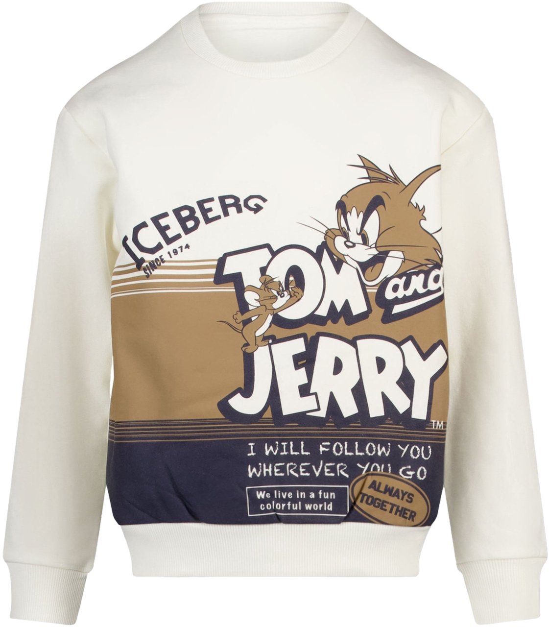 Iceberg Iceberg Kinder Jongens Joggingpak In Off White Wit