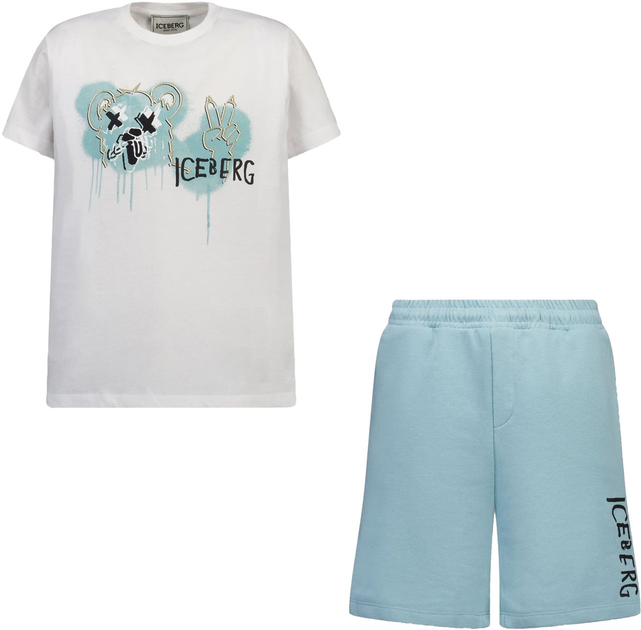 Iceberg Iceberg Kinder Jongens Setje In Mint Groen