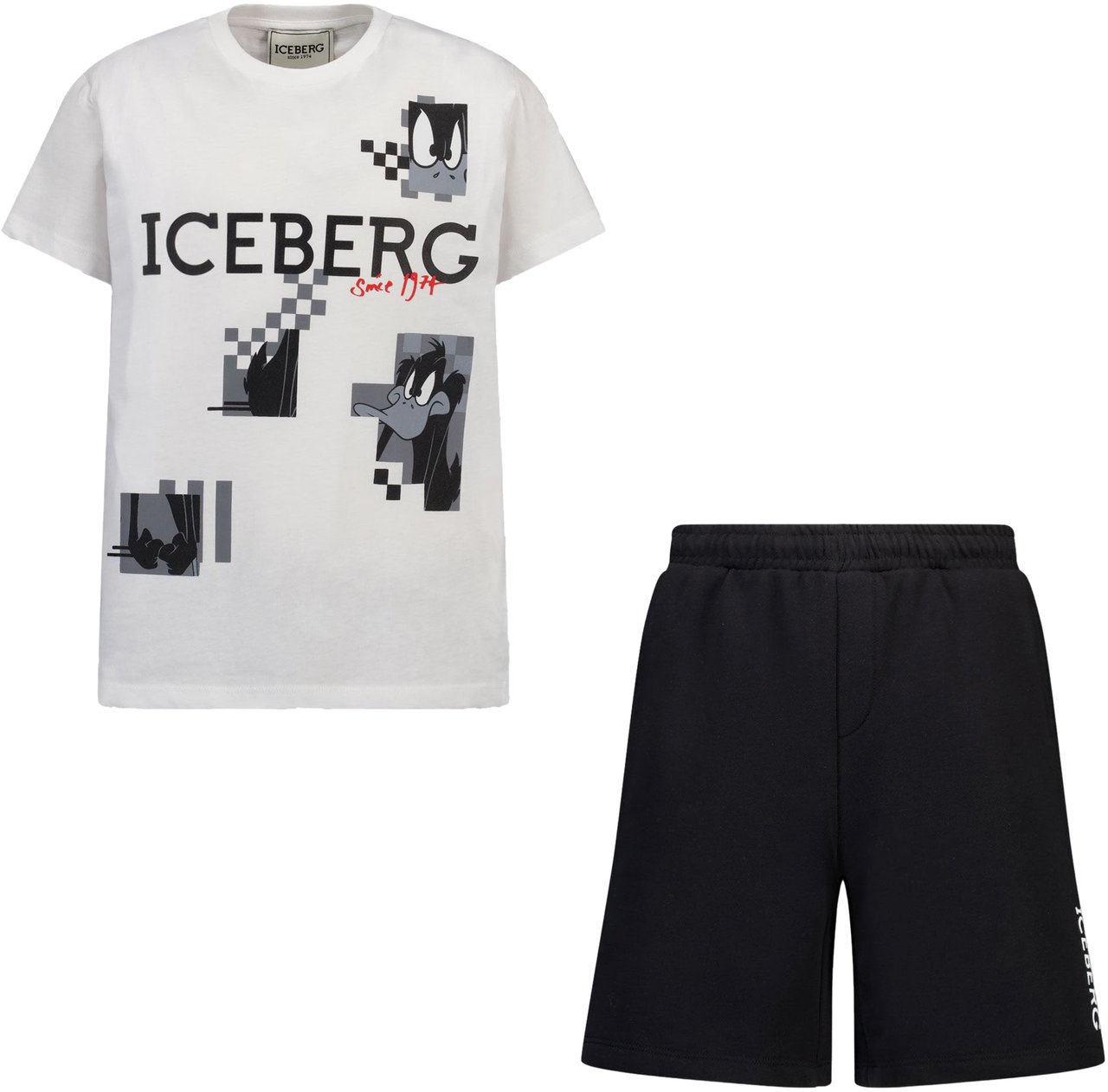 Iceberg Iceberg Kinder Jongens Setje In Wit Wit