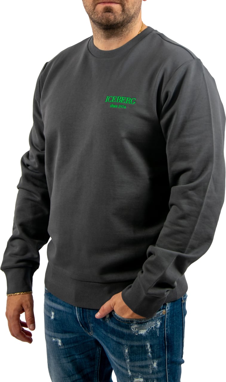 Iceberg Basic Sweater Regular Fit Grijs