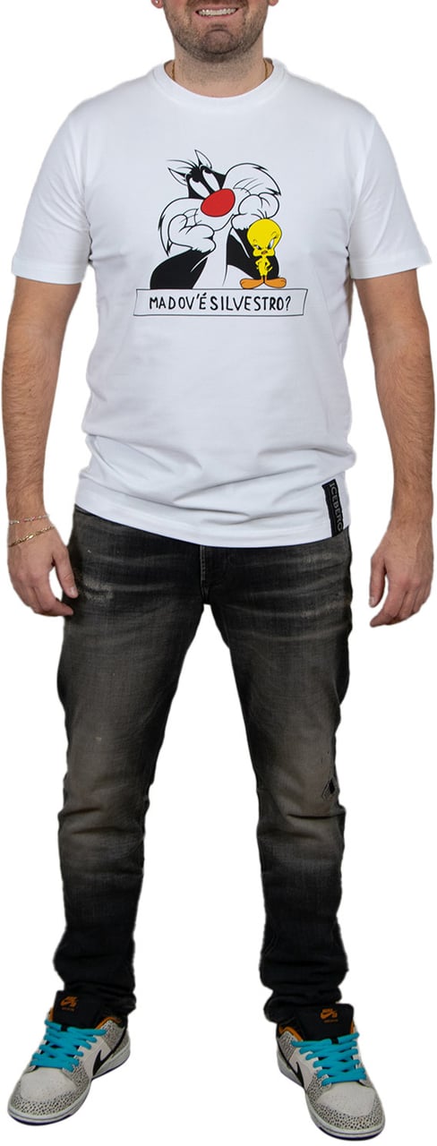 Iceberg Looney Tunes T-Shirt Sylvester Wit