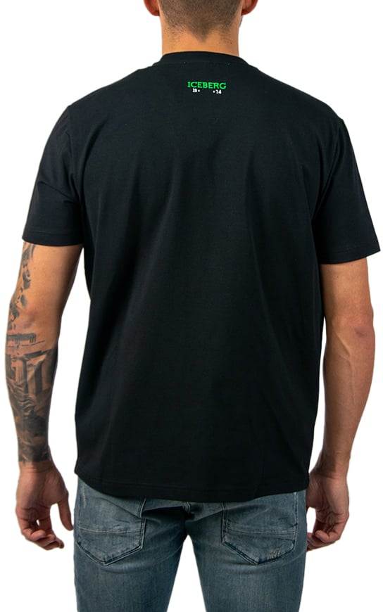 Iceberg Iceberg Charlie Brown T-Shirt Zwart