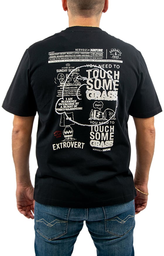 Iceberg Iceberg Charlie Brown Back-Print T-Shirt Zwart