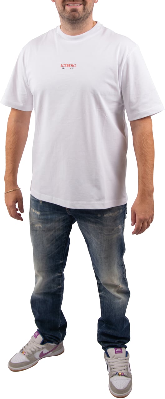 Iceberg Iceberg Charlie Brown Back-Print T-Shirt Wit