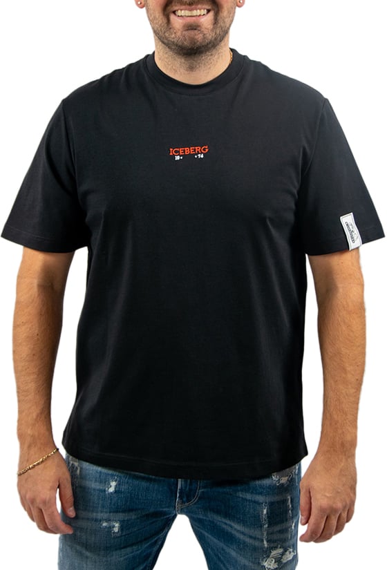 Iceberg Iceberg Charlie Brown Back-Print T-Shirt Zwart
