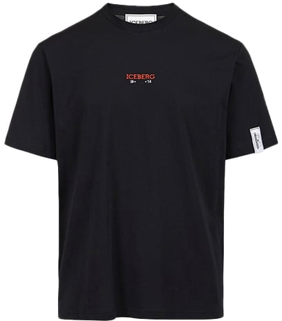 Iceberg Iceberg Charlie Brown Back-Print T-Shirt Zwart