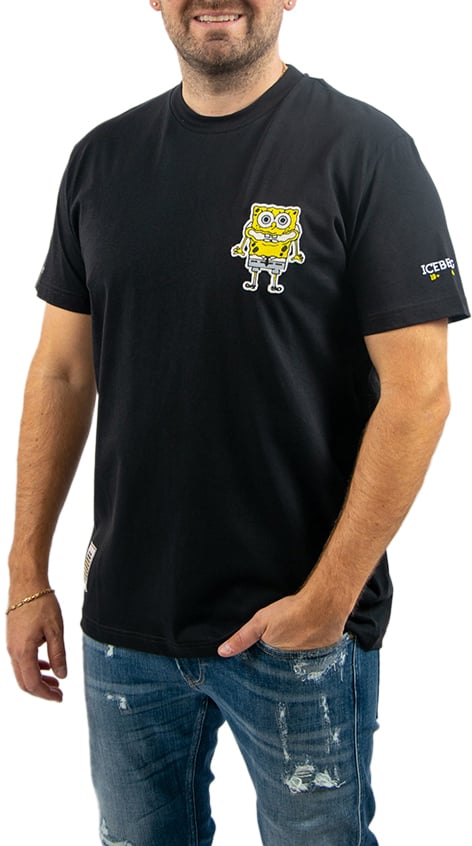 Iceberg Iceberg SpongeBob T-Shirt Zwart