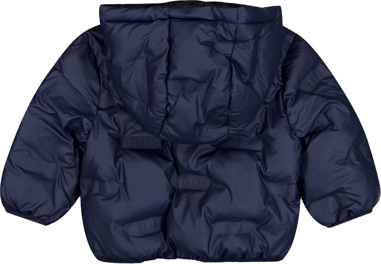 Iceberg Iceberg Baby Jongens Winterjas In Navy Blauw