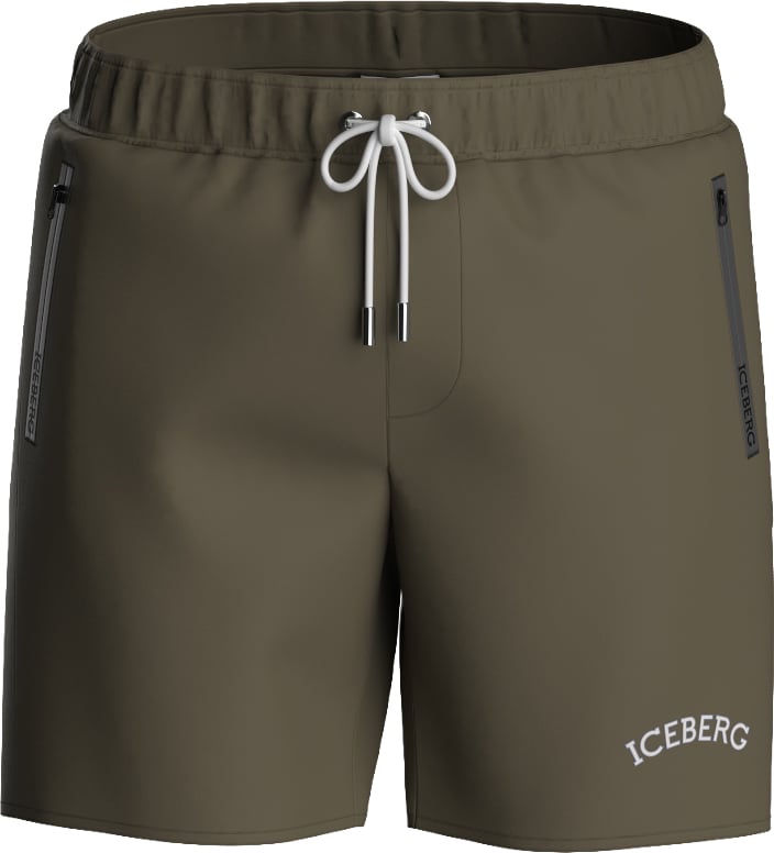Iceberg Medium boardshort Var. ICE26MBM08 Olive Donkergroen