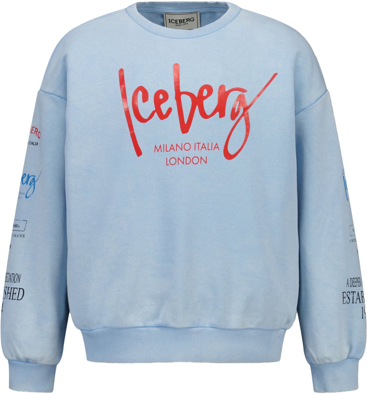 Iceberg Iceberg Kinder Jongens Trui In Licht Blauw Blauw
