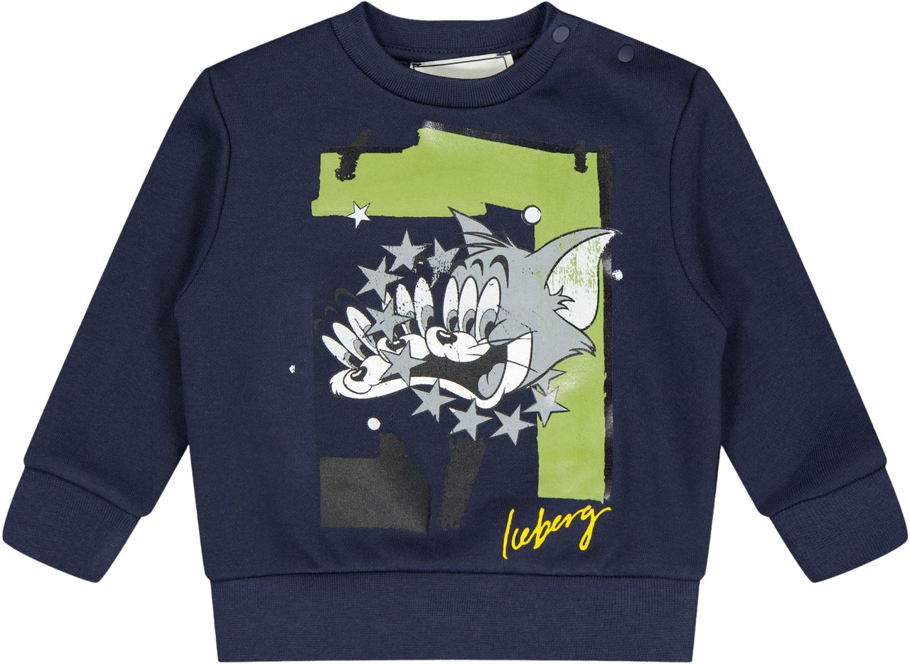 Iceberg Iceberg Baby Jongens Trui In Navy Blauw