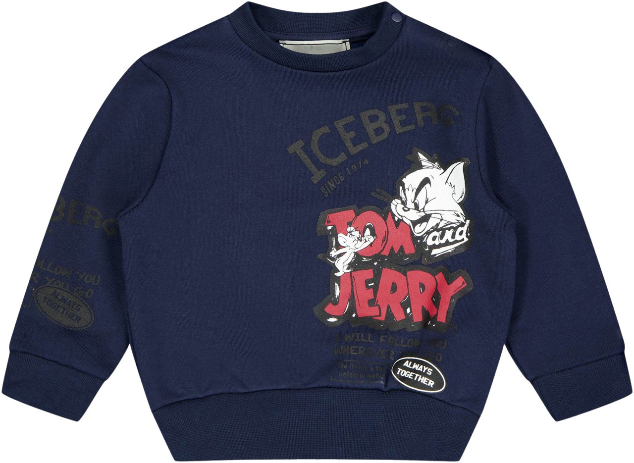 Iceberg Iceberg Baby Jongens Trui In Navy Blauw