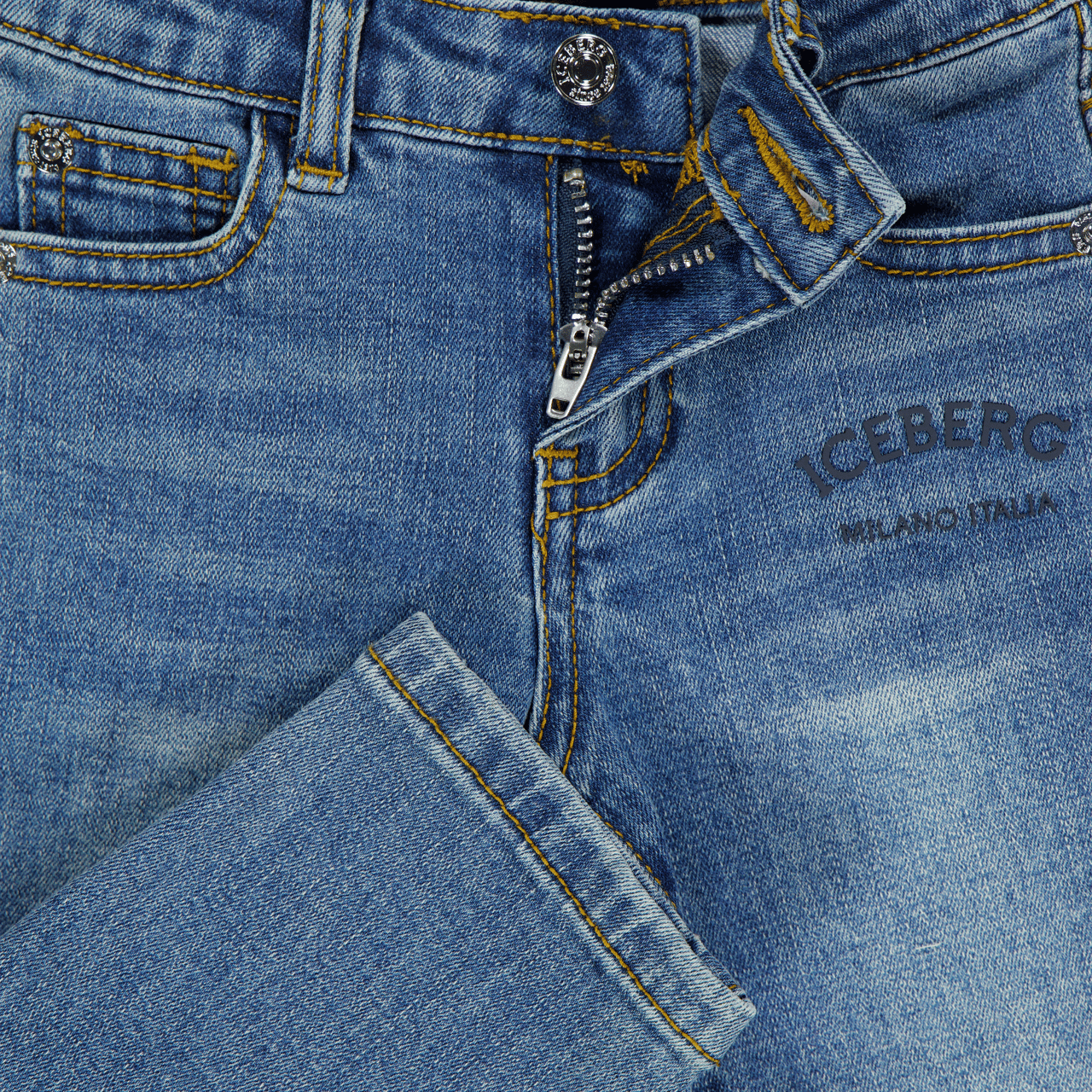 Iceberg Iceberg Baby Jongens Jeans In Blauw Blauw