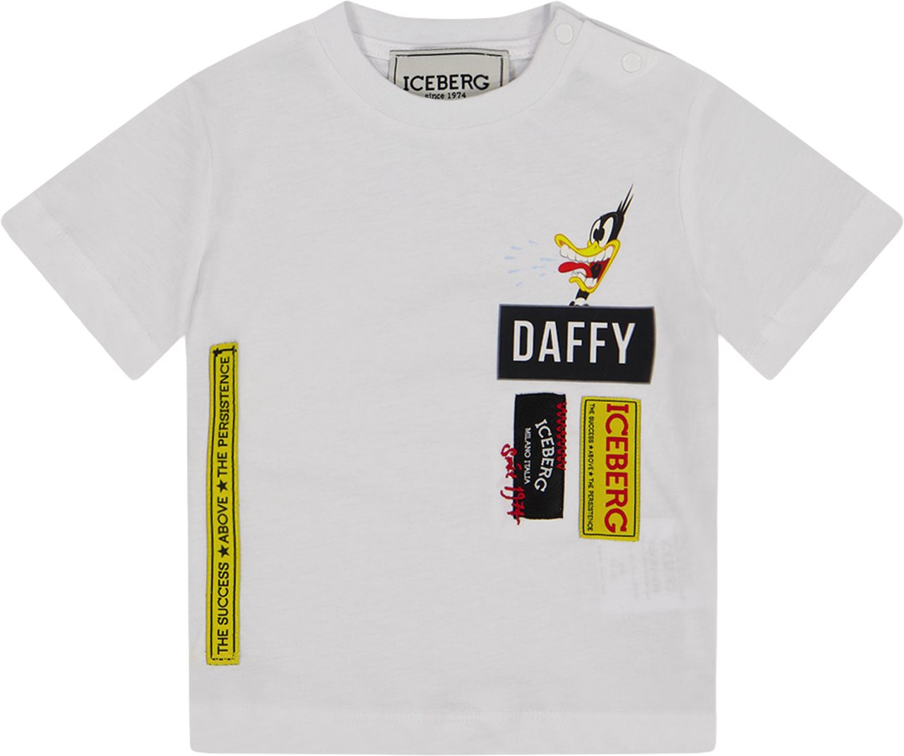 Iceberg Baby Jongens T-Shirt In Wit Wit