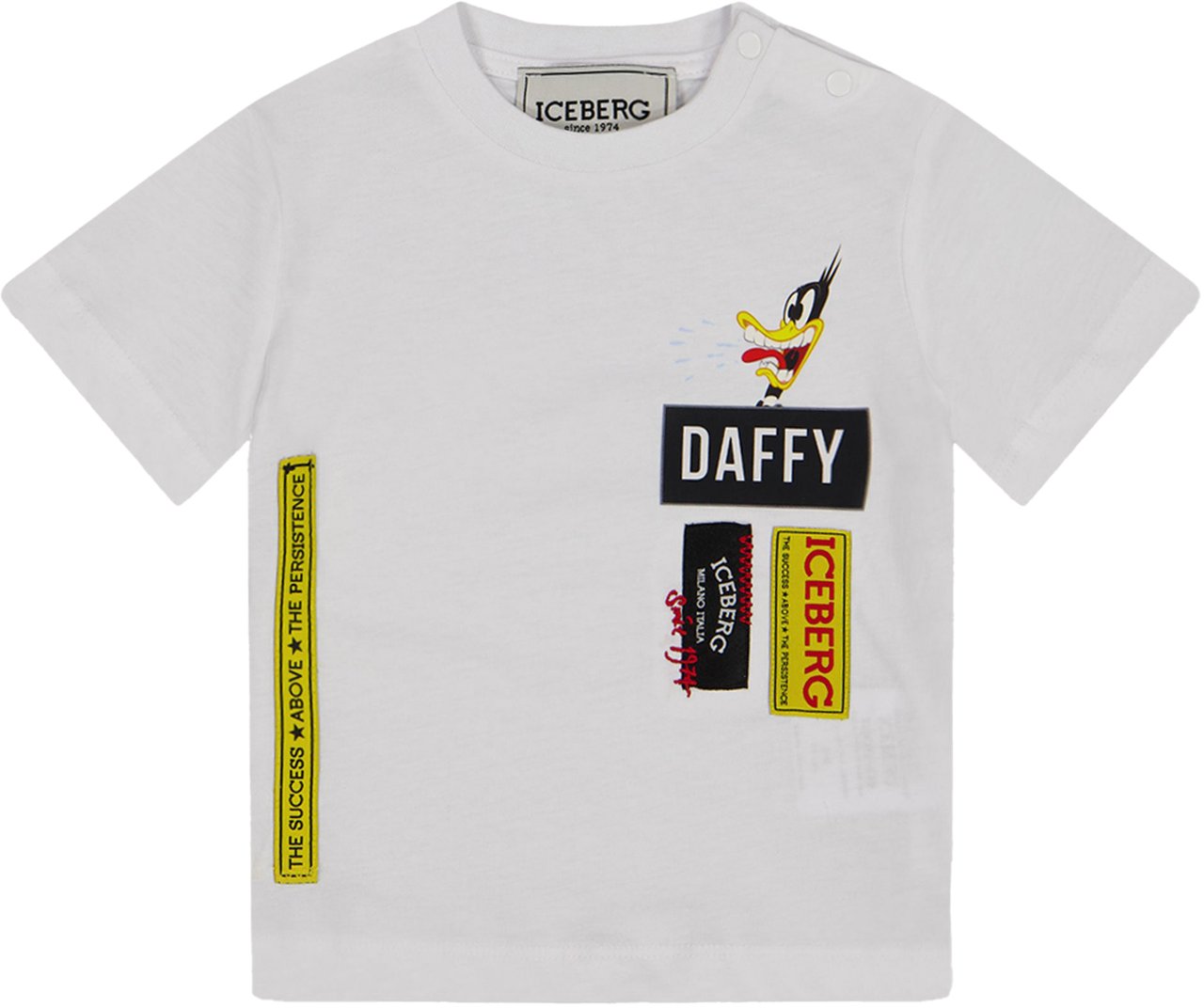 Iceberg Baby Jongens T-Shirt In Wit Wit