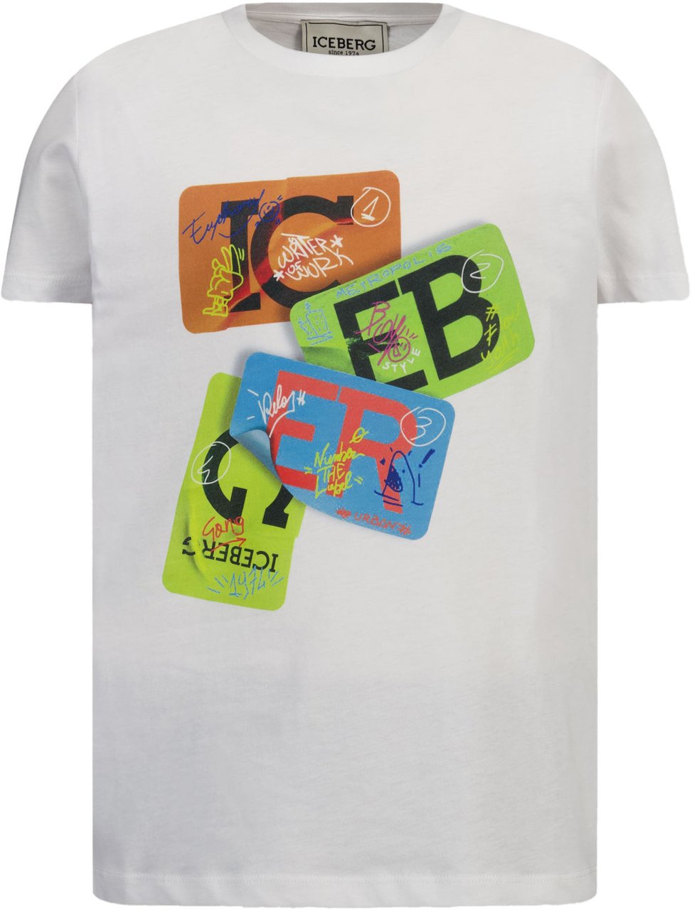 Iceberg Iceberg Kinder Jongens T-Shirt In Wit Wit