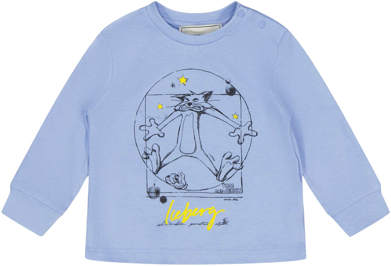 Iceberg Iceberg Baby Jongens T-Shirt In Licht Blauw Blauw