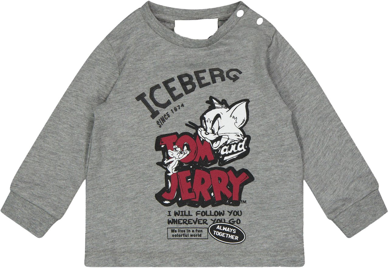 Iceberg Iceberg Baby Jongens T-Shirt In Grijs Grijs