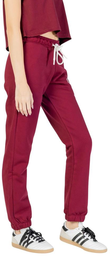 Icon Denim Icon Bordeaux Cotton Joggers (Workout Pants) Maroon