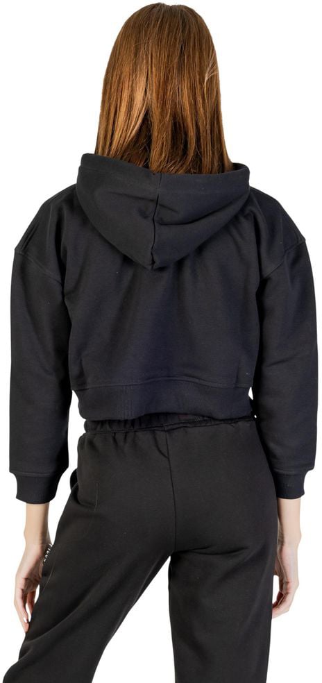 Icon Denim Icon Black Cotton Hoodie Zwart