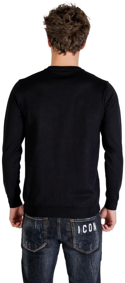 Icon Denim Icon Black Viscose Sweatshirt Zwart