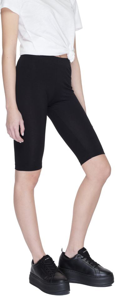 Icon Denim Icon Black Cotton Bermuda Shorts Zwart