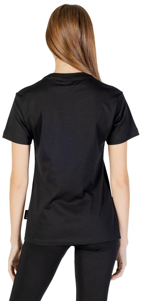 Icon Denim Icon Black Cotton T-Shirt Zwart